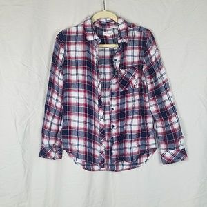 Beach Lounge plaid shirt
